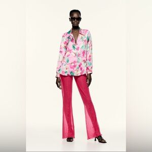 Zara Satin Effect Blouse